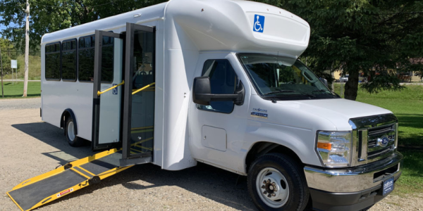 wheelchair ramp low floor bus